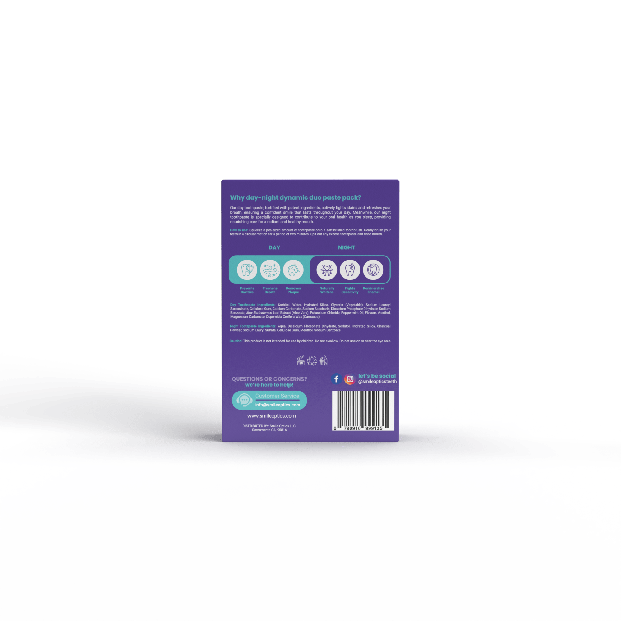 Day Night Toothpaste box