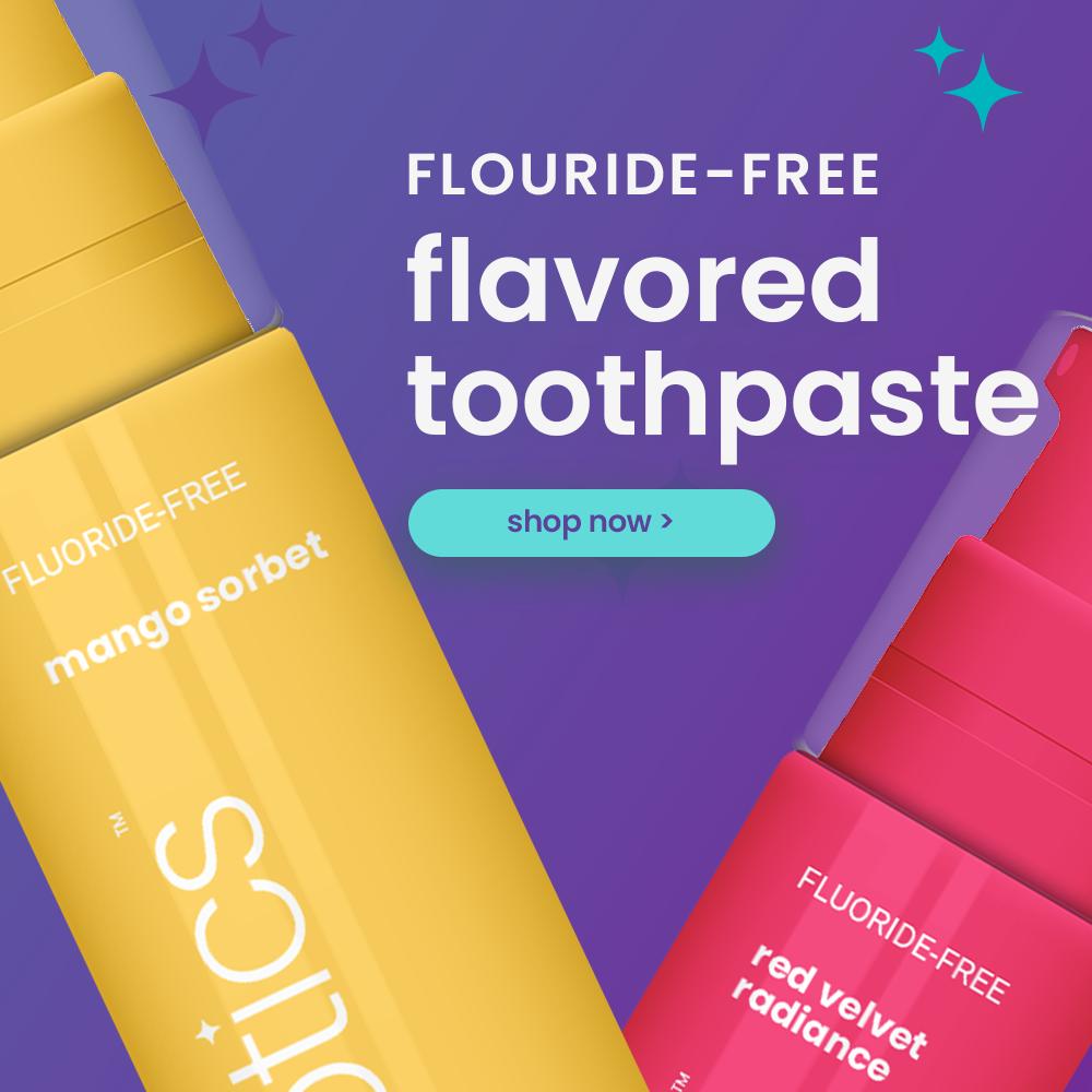 Mango sorbet flavoured toothpaste