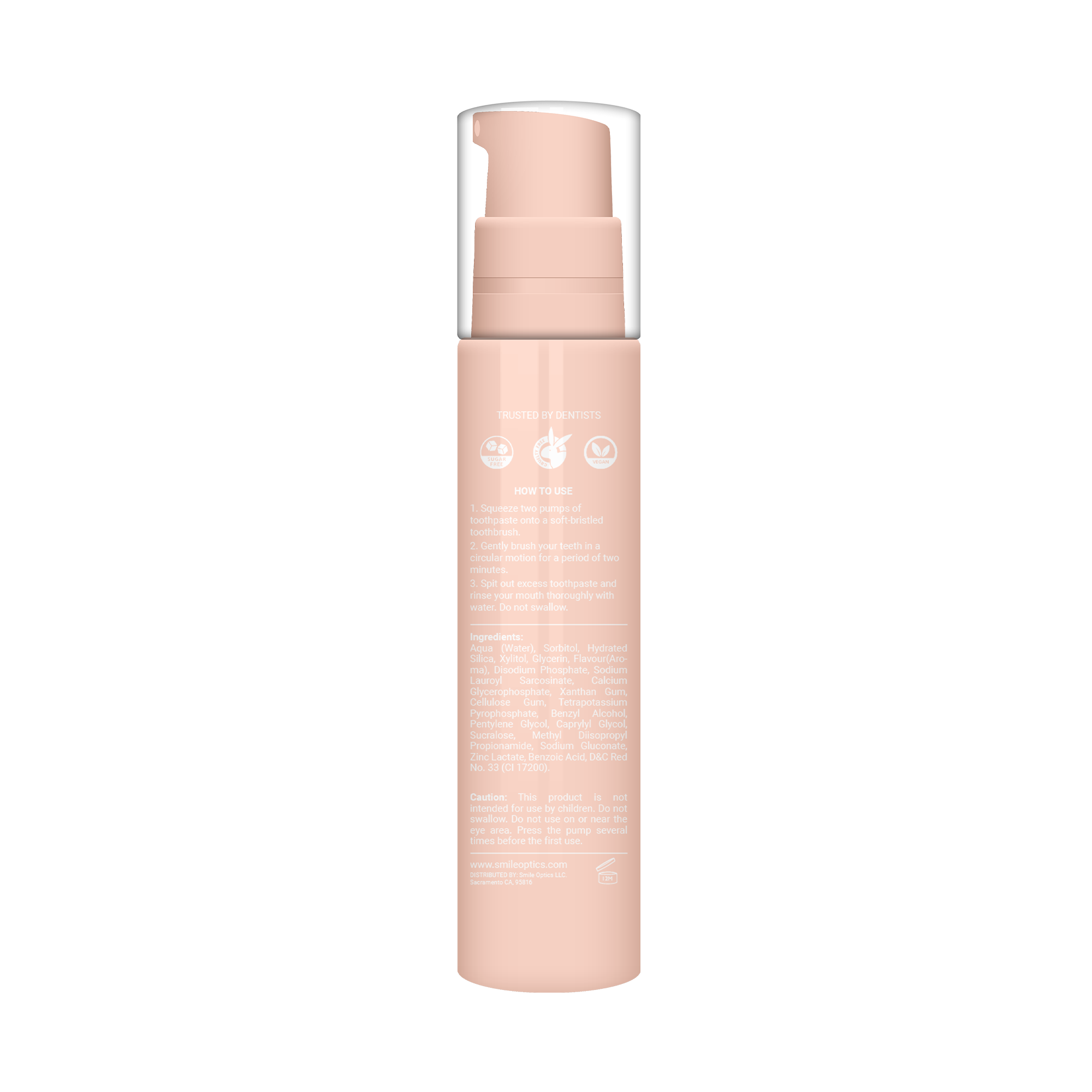 peach iced tea flavored toothpaste